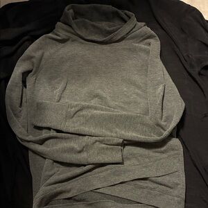 Jockey women’s grey mock neck sweater